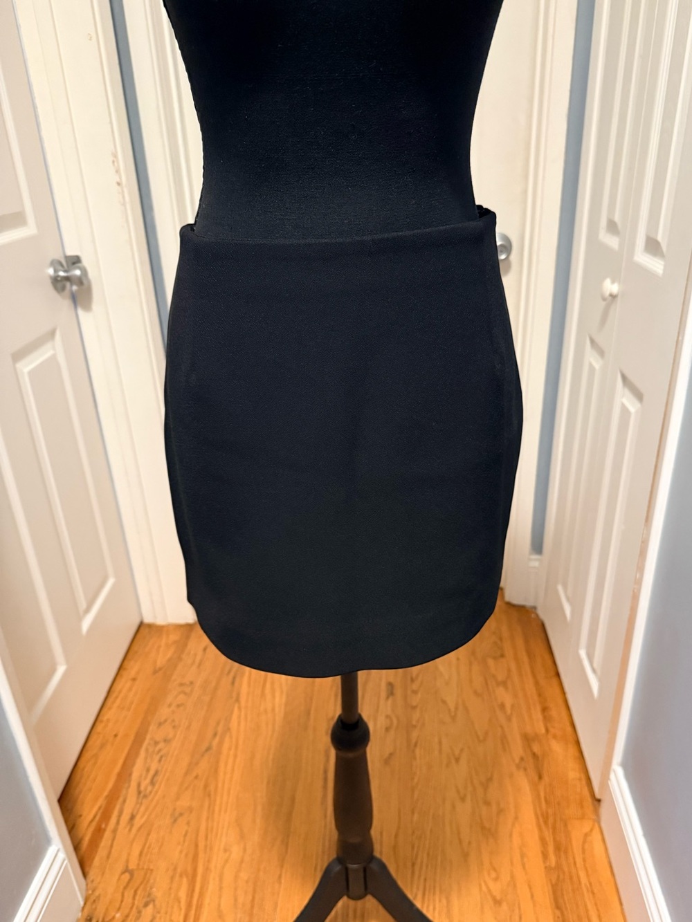 NAKED WARDROBE Tailored Suiting Mini Skirt Black Large NWT